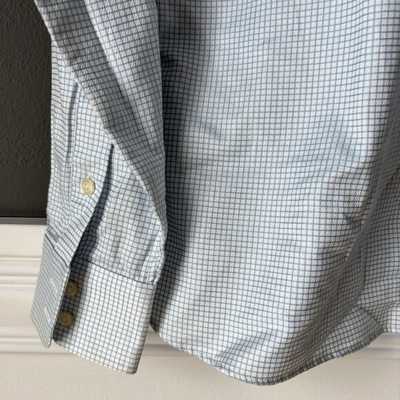 Essex Signature Collection Riding Show Hunt Shirt Blue Check Cotton Size 38 NWT - Picture 5 of 7